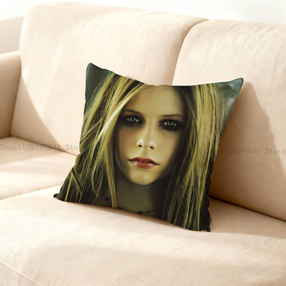 A-Avril Punk L-Lavigne Наволочка Для Декора Дивана Автомобиля Офиса Комнаты Печатная Наволочка Декорации и Защита 12x12Inch