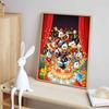 Disney Diamond Painting Donald Duck Family Birthday Party Themed Illustration Cartoon Diamond Painting Full Diamond Cross Stitch DIY Gift Home Decor