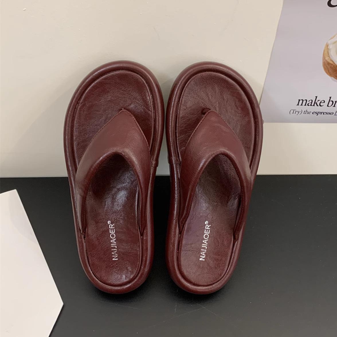 

Модные летние новые женские сандалии Комфортные шлепанцы Леопардовые Мягкие Толстоподошвенные Облачные тапочки Для путешествий Отдыха Пляжная обувь Zapatos De Mujer 39 красный