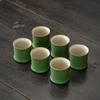 Bamboo Joint Tea Cup Stoneware Green Glaze Master Cup Rising Step By Step Ceramics Creativity Cup