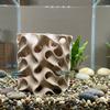 Wave-Shape Porous Fish Breeding Cave Hollow Out Fish Tank Shrimp Hideout  Play Rest