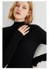 Women's Elegant Slim Fit Pullover: Solid Color Knit Sweater with Stand Collar - Autumn Winter Collection