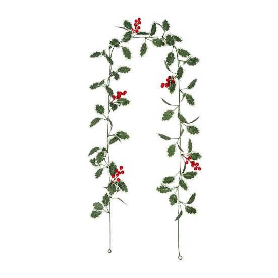 Simulated Christmas Rattan Vine No Maintenance Faux Willow with Red Berry Garland Wedding Party Home Decor