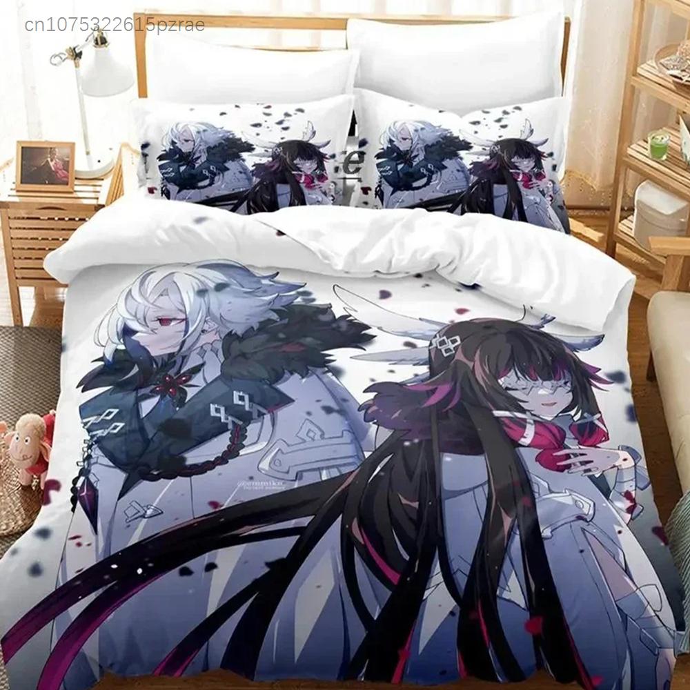 Genshin Impact Columbina Bedding Set For Bedroom Soft Modern Bedspreads Comefortable Kids Duvet Cover Quilt Cover And Pillowcase