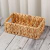 1/2Pcs Storage Basket with Handle Sturdy Structure Large Capacity Strong Load-bearing Hand-Woven Scalloped Edge Wicker Baskets