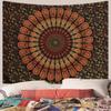 VIKAMA Bohemian Style Vintage Tapestry Ethnic Style Mandala Wall Decoration Tapestry For Living Room Backdrop