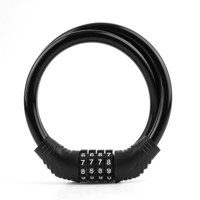 Mirhua Fahrradschloss, Schlüssel, Drehknopf, Draht, Fahrradschloss, Länge 4,7 Zoll (12 cm), Ca.