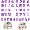 40pcs Alphabet Number Letter DIY Character Fondant Cake Decorating Set Icing Cutter Mold Moulds Cake Baking Tools Decor