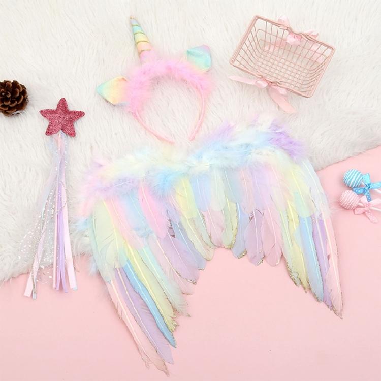 Fairy Wand Photostudio Props Girl Lovely Headband Cos-play Wing Hair Decorations