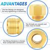 Brass Brass Compression Fitting Straight Straight Coupling Coupling Tube Fitting Connector