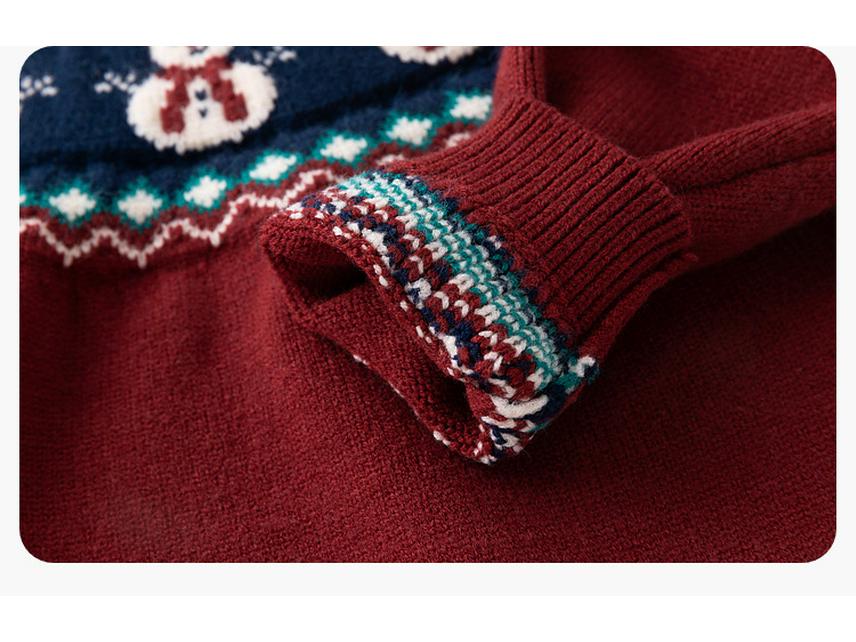 Dudujia Baby Red Sweater - Winter Knitwear for Boys, Festive New Year Collection