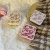 Contact Lens Storage Case Portable Lens Case With Mirror Travel Lens Box Pink For Makeup Bag Travelers Work