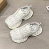 Fashion 5 Cm Platform Women Sneakers 2025 Summer Fashion Thick Soled Shoes Breathable Hollow Mesh Footwear Outdoor Popular