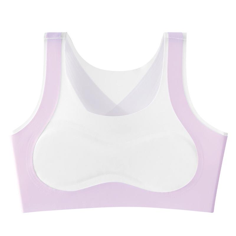 Seamless Shockproof Bra for Developing Girls: Anti-Hunchback and Anti-Indentation Sportswear for Junior and High School