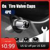 Bilklistermärke 4st Metallbilhjulsdäckventilhattar Däckstamhattar Tillbehör För Tesla Modell 3 Modell S X Modell Y Roadster S