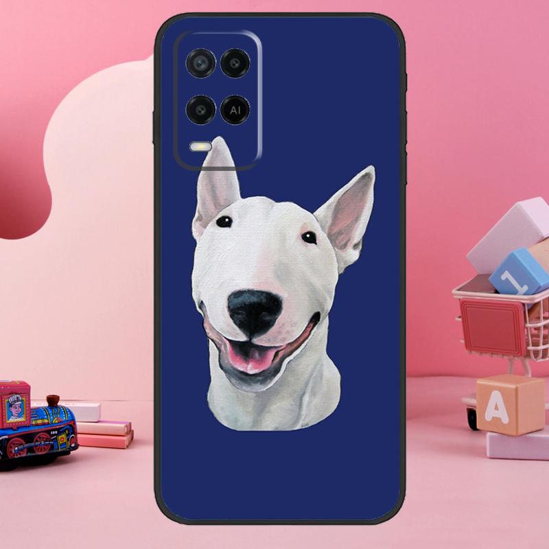 English Bull Terrier Dog Case For Oppo A98 A78 A18 A38 A58 A60 A80 A40 A77 A57 A17 A74 A54 A94 A96 A76 A16 A15 A5 Pro