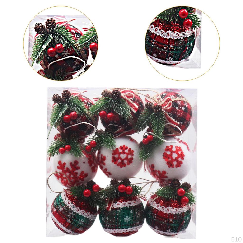 Christmas Ball Ornaments Decorative Baubles Pendants Party Favors for Xmas Trees