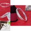 Elegant Women's Silver Star Pattern Adjustable Bracelet Bangle Perfect For Any Occasion