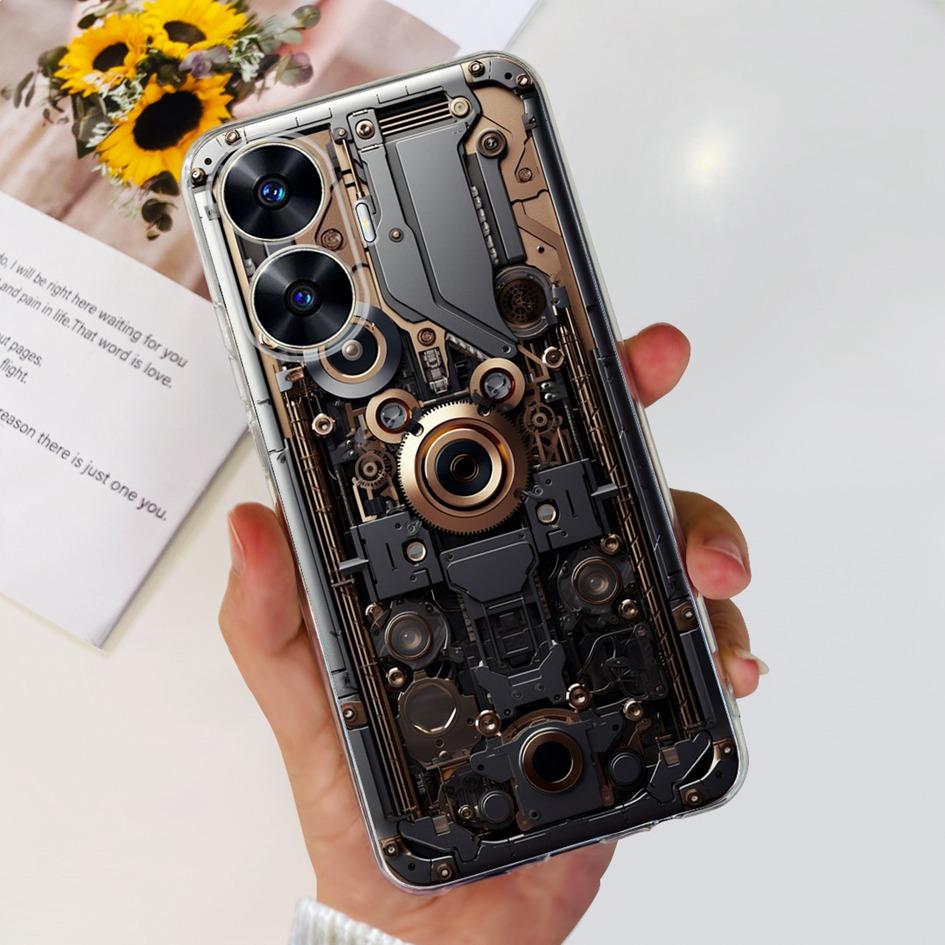 For Realme C55 Case RMX3710 Transparent Cover Fashion Patterns Soft Silicone Phone Cases For Realme C55 4G C 55 RealmeC55 Fundas
