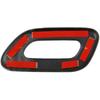 Crosselec Carbon Fiber Sun Visor Vanity Cover Button Trim for Chevrolet Corvette C8 2020-2025