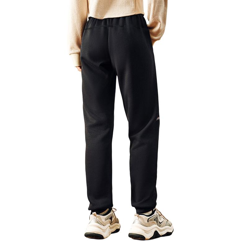 Anta Comfortable Versatile Casual Knitted Sports Pants Women bottoms Black 162447311N-1