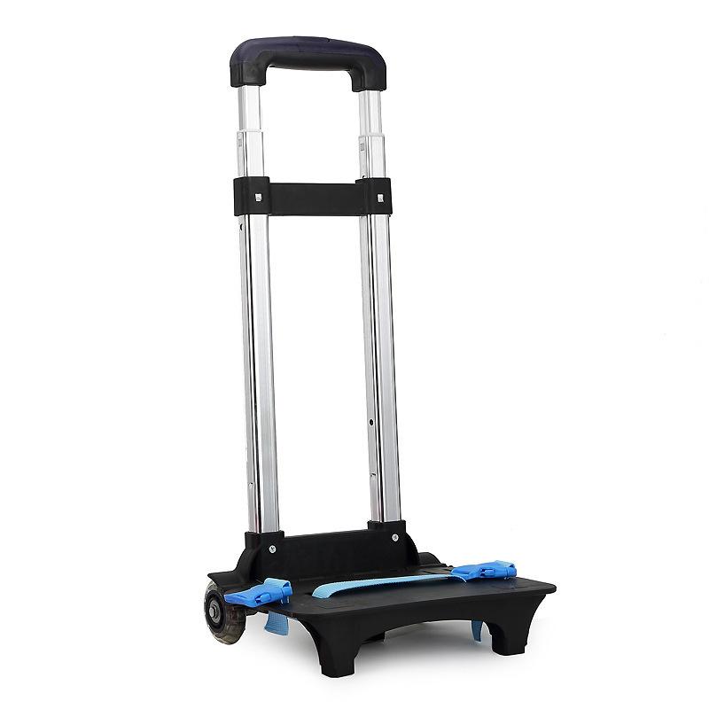 Children Trolley Backpack Wheeled Bag 2/6 Wheels Expandable Rod Kids Trolley For Backpack School Bags Rolling Luggage Bag