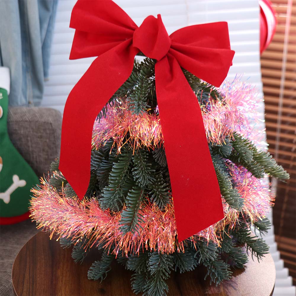 Sparkling Pink Tinsel Garland Pink Wire Ribbon Sequined Tinsel Garland Festival DIY Christmas Party Props Wedding Decor