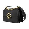 Tory Burch TB Miller Spring Summer Leather Flap Crossbody Shoulder Bag Small Women bags Black Black-Gold 88208-001