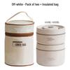 304 Stainless Steel Double-Layer Insulated Lunch Box with Lid for Office Workers & Students