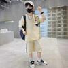 2024 Boys' Cartoon Summer Streetwear Two-Piece Suit - Cool, Trendy Clothing for Medium and Large Children