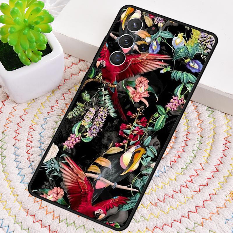 Tropical Flowers TPU Phone Case For Samsung Galaxy Note 10 Pro S26 S25 S24 S23 S22 Ultra Plus S21 FE S20 Shockproof Cover