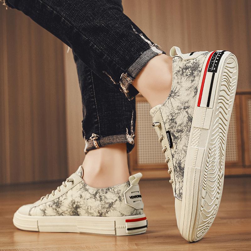 Canvas autumn new autumn and winter casual board shoes lazy soft-soled cloth shoes trendy shoes