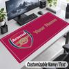 Arsenal Personalized Large Mouse Pad Custom Name Text Extended Desk Mat Gaming Mousepad