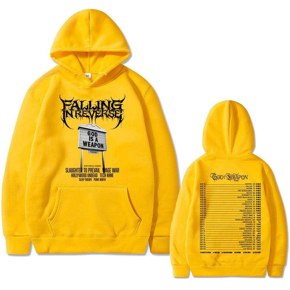 Slavná rocková kapela Falling in Reverse Světové turné Mikina Pánská Dámská Ležérní Oversized Mikina Pánská Gotická Vintage Streetwear