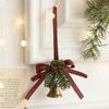 Iron Pinecone Bell Pendant Bronze Christmas Chime Bell Ornament Home Xmas Door Decor