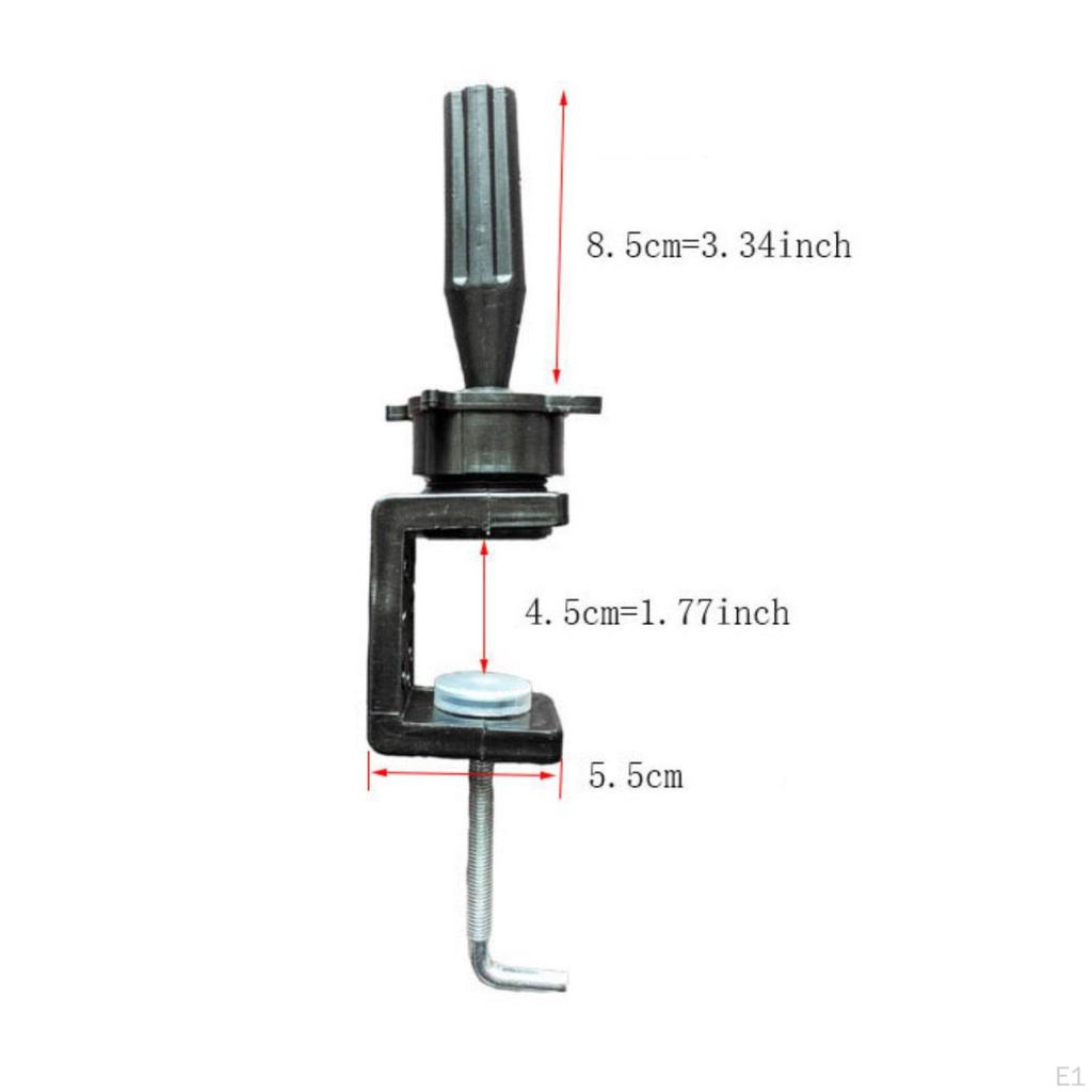 Mannequin Head Clamp Stand Heavy Duty Hairpiece Table AntiSlip Grip Hairdressing Tool for