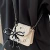 Delicate Acrylic Bowknot Keychain Charm Practical Beads Phone Pendant Unique Bag Pendant Present for Fashion Lover