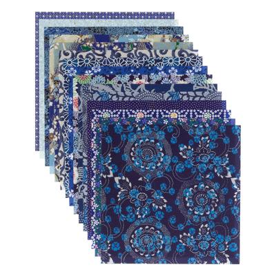 Kawasumi Washi Chiyogami Yuzen Washi 15 15 Blue Paper, 15x15cm, Patterns, Sheets,