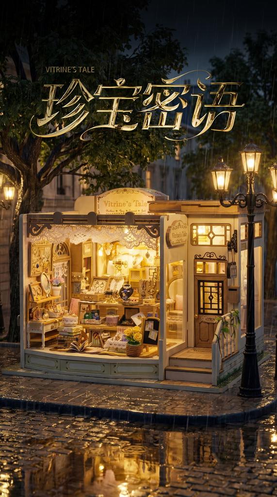 Jewelry Store Styling Cabin Treasure Secrets Diy Handmade Assembly Creativity Birthday Gifts Desktop Decorations Home Decoration