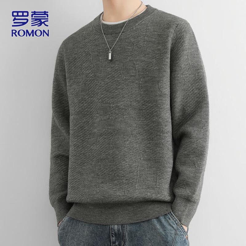 

ROMON Men s Round Neck Knit Sweater XL