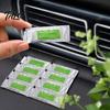 Fresh Scent Diffuser Stick 10Pcs Car Air Freshener Refill Sticks, 6 Scents Solid Perfume Vent Odor Eliminator Consumables Clip Replacement Core, Long
