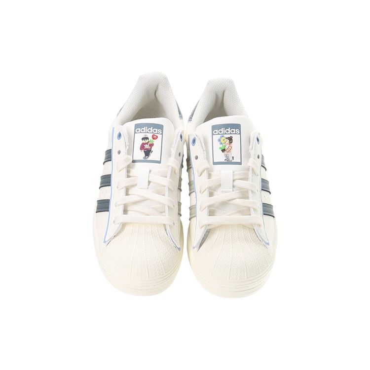 Adidas Originals Superstar Leather Classic Shell Toe Low-Top Sneakers Unisex Sneakers White Gray GY0009