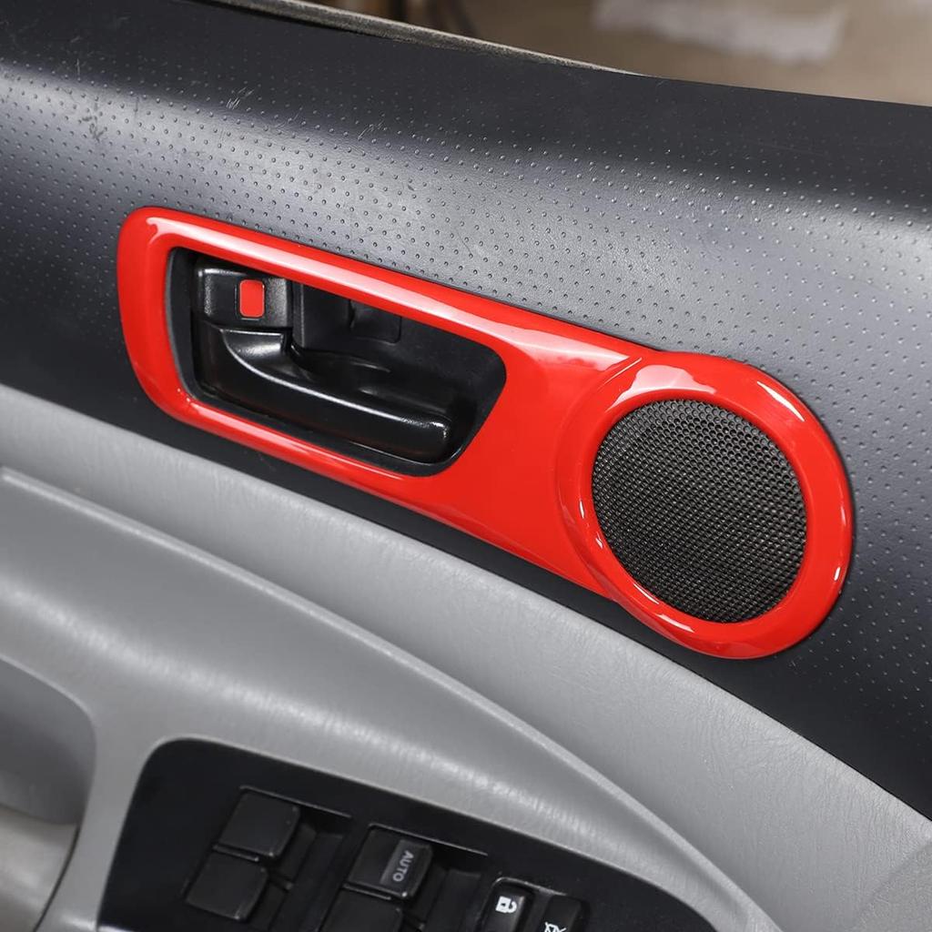 PIUGILH Fit for Toyot*a Tacom*a 2005-2015 Inner Door Handle Frame, ABS Door Inner Grab Handle Trim Cover Sticker, Car Interior Decoration