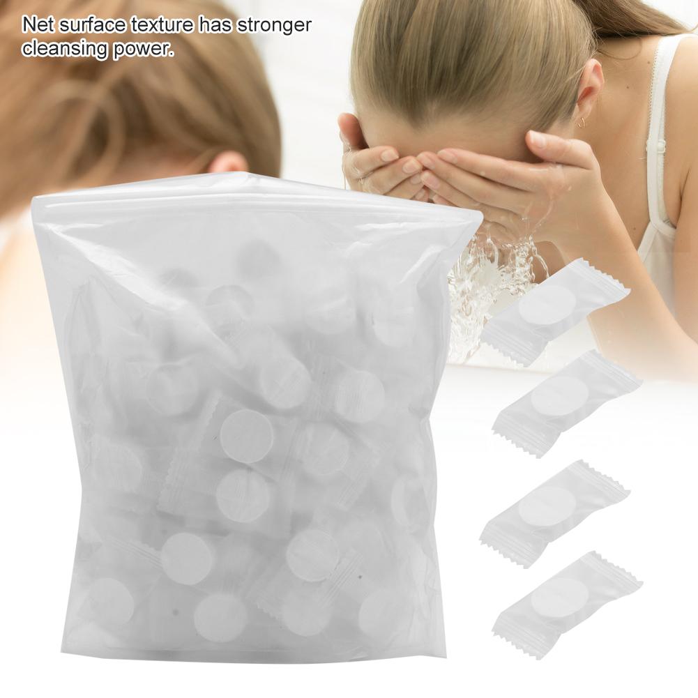 100Pcs Disposable Compressed Makeup Cotton Towel Face Cleaning Travel Portable