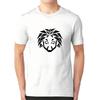 Geometric Lion Head Minimalist T-Shirt