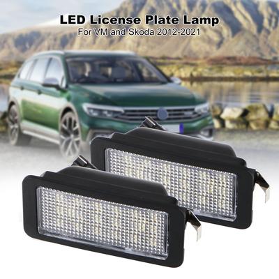 LED 5700K Für VW up!/e-hoch! Skoda Citigo/E-Citigo Seat Mii/e-Mii Ibiza 6J 3-Türer Auto Kennzeichenbeleuchtung Lampe Zubehör