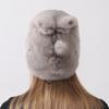 Echte Nerzpelzmützen für Damen Wintermütze Mode Elegant Warm Lady Caps Neue Pelzmützen