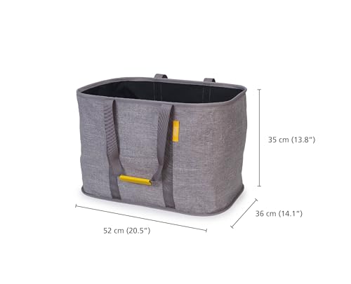 Joseph Joseph Hold-All Max Foldable 55L Laundry Basket Bag, Durable Fabric, Moisture-Resistant, Gray [Authentic] 50039