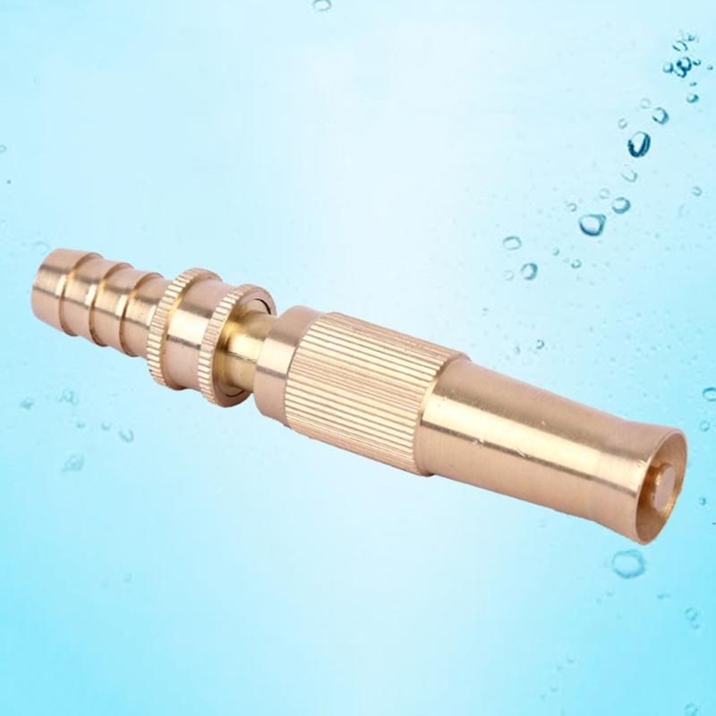 Brass Hose Nozzle High Pressure Garden Hose Nozzle Heavy Duty Water Spray Gun for Garden Hose Washing for Cars Cleaning