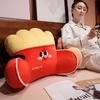 Cartoon Burger Fries Waist Rest Girls Bedside Cushion Waist Protection Soft Bag Dormitory Bed Playing Mobile Phone Reading Pillow Cushion